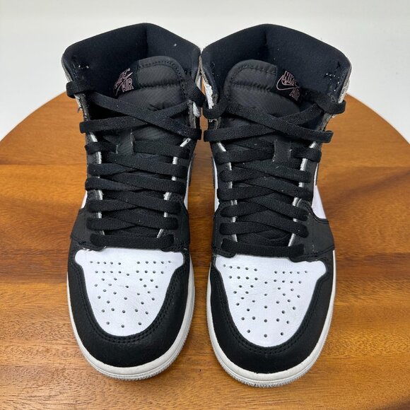 Size 5.5 - Nike Air Jordan 1 Retro High OG PRM Black White  Nike Air Jordan 1 Retro High‎ og Shoes Mens Size 5.5 Womens 7